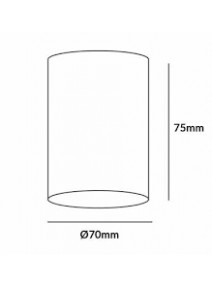 MAVČNA VGRADNA okrogla SVETILKA GU10 BELA Z ALUMINIJEVIM OBROČEM