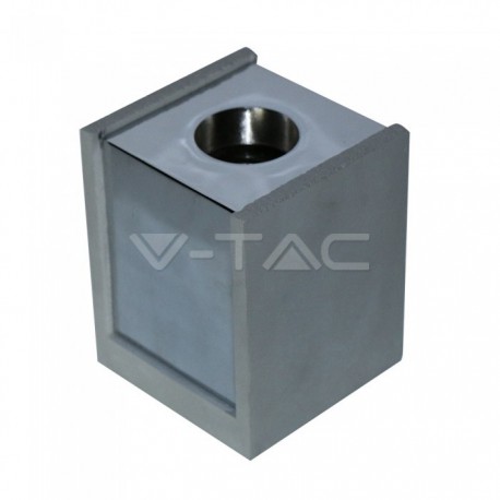 MAVČNA kvadratna SVETILKA GU10 iz betona s chrome koncem