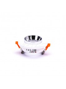 MAVČNA, BETONSKA VGRADNA OKROGLA SVETILKA GU10 Z VGRADNO SVETLOBO IN CHROME OVOJEM