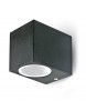 STENSKA SVETILKA KVADRATNA ELEGANTNA GU10 ALUMINIJEVA ENOSMERNA IP44