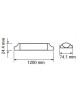 LED 30W NADGRADNA LINIJSKA SVETILKA SAMSUNG 120CM 160 LM/W