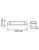 LED 38W NADGRADNA LINIJSKA SVETILKA SAMSUNG 150CM 160 LM/W
