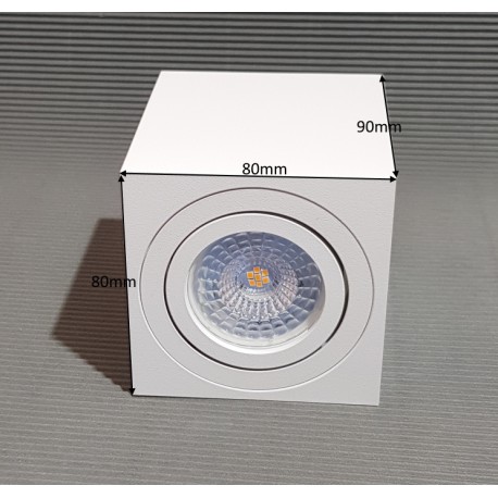 KOCKA - nadgradna svetilka za GU10 sijalke - premična