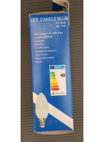 LED svečka 4W
