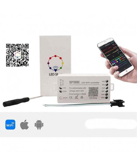 Krmilnik za digitalni RGB LED trak SP108E