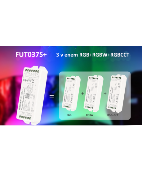 FUT037S+ 3v enem sprejemnik za RGB,RGBW,RGB+CCT trak