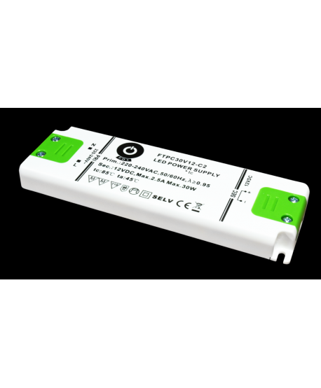 Pohištveni napajalnik za LED trak 30W 12V