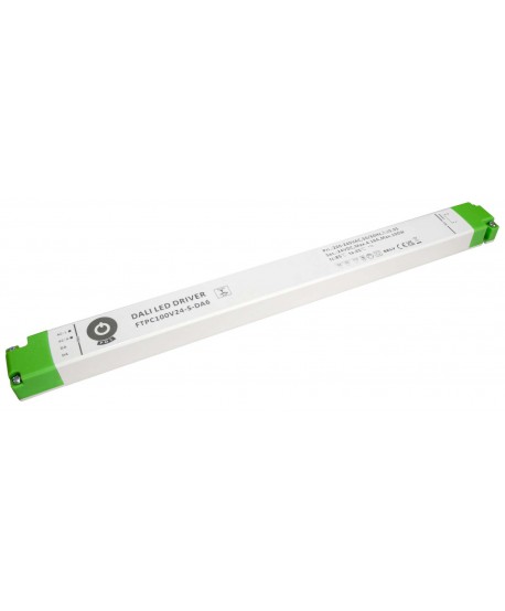 POS LED Driver 100W 24V/4,16A CV DALI Type 6, Push Dimming