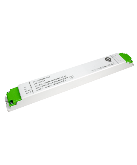 POS LED Driver 200W 24V/4,16A CV DALI Type 6, Push Dimming