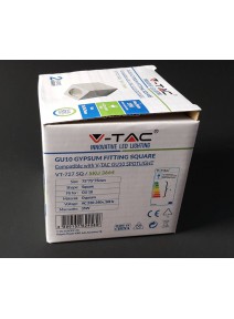 Kavadratna mavčna svetilka za GU10