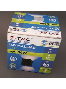 6W LED stenska svetilka Qube - bela IP65
