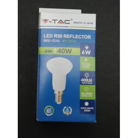 LED SIJALKA 6W R50 6000K