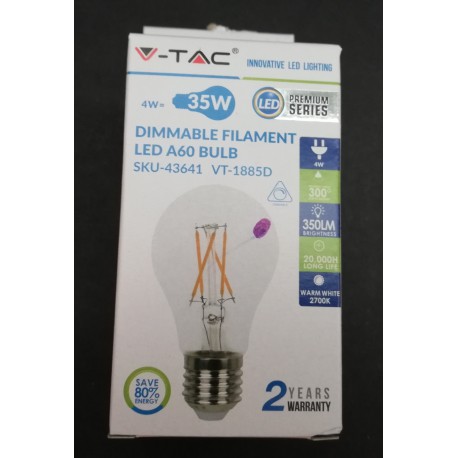 LED SIJALKA 4W A60 ZATEMNILNA